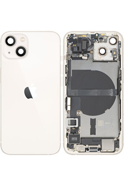 Apple Capac baterie iPhone 13, Cu carcasă centrală, Piese complete, Alb (Star...