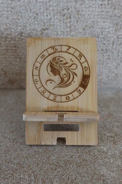 OrnamentArt Suport telefon "Fecioara", bambus