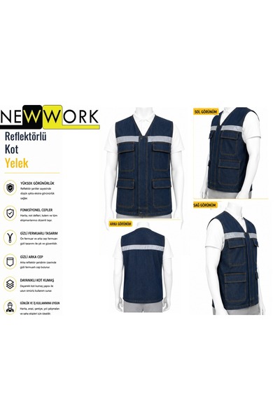Newwork REFLEKTÖRLÜ KOT YELEK
