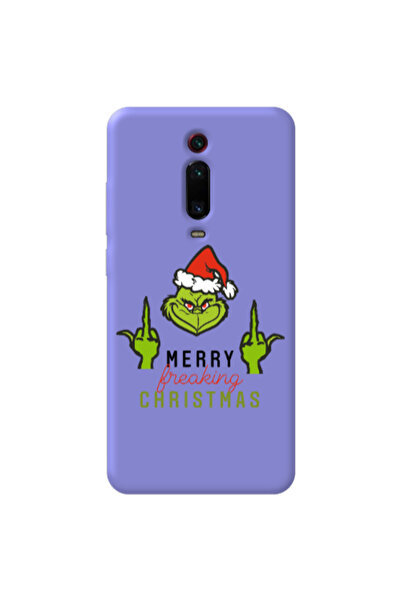 Other Xiaomi Mi 9T Pro Merry Christmas44 Purple Colored Silicone TPU Θήκη