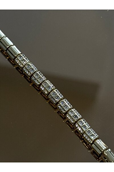 Generic Brand Square Slot Stone Bouquet Bracelet