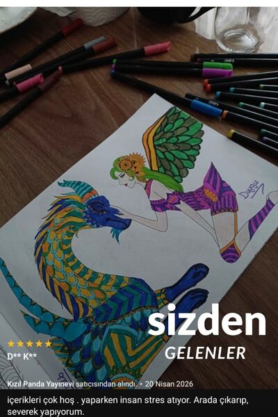 Kızıl Panda Yayınevi Yetişkinler Için Boyama Kitabı Seti - MANDALA