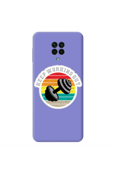 Other Xiaomi Redmi Note 9 Pro Keep working out Purple Colored Silicone TPU Θήκη