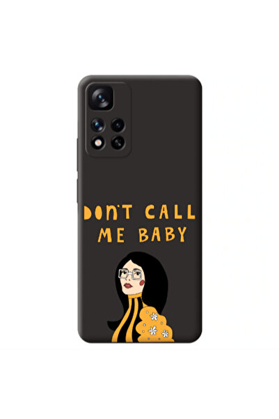 Other Xiaomi Redmi Note 11 Pro 5G Call me baby Black Colored Silicone TPU Θήκη