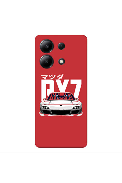Other Xiaomi Redmi Note 13 4G Car Rx7 Red Colored Silicone TPU Θήκη