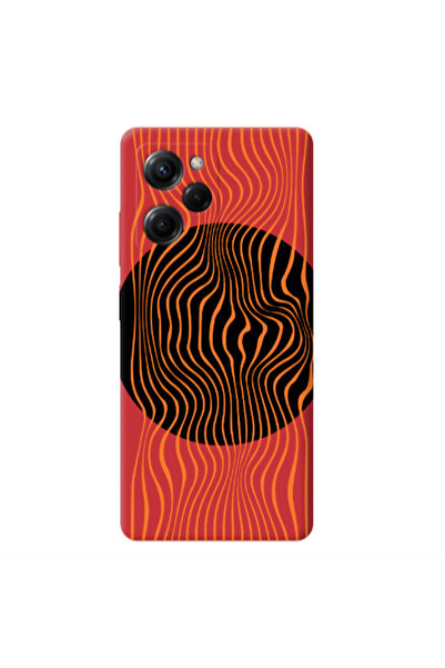 Other Xiaomi Poco X5 Pro Trapezoidal lines Red Colored Silicone TPU Θήκη