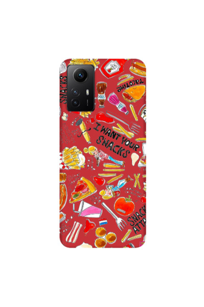 Other Xiaomi Redmi Note 12s Snack attack Red Colored Silicone TPU Θήκη