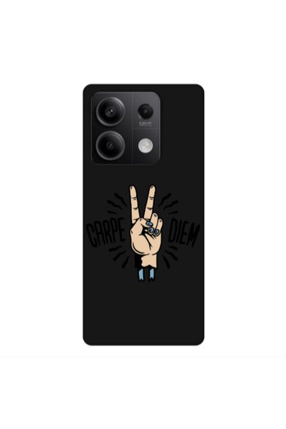 Other Xiaomi Redmi Note 13 5G Carpe Two Diem Black Colored Silicone TPU Θήκη