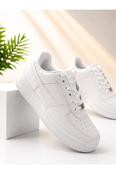Generic Brand White Unisex Casual Sneaker Sports Shoes – Lace-Up Ar Frsc Comf...
