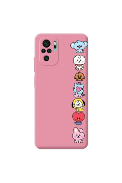 Other Xiaomi Redmi Note 10S Lovely animals Pink Colored Silicone TPU Θήκη