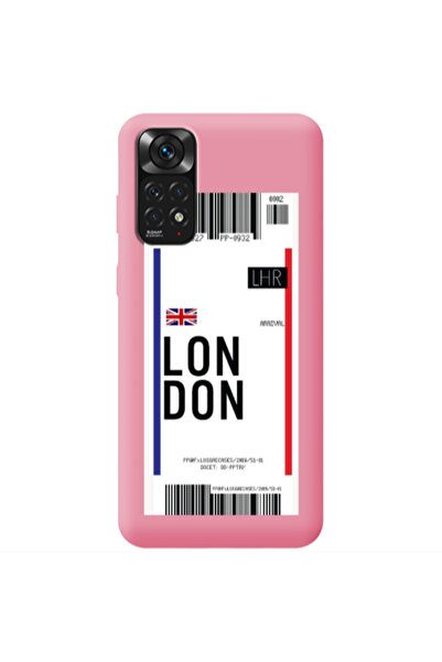 Other Xiaomi Redmi Note 11 4G London Arrival Pink Colored Silicone TPU Θήκη