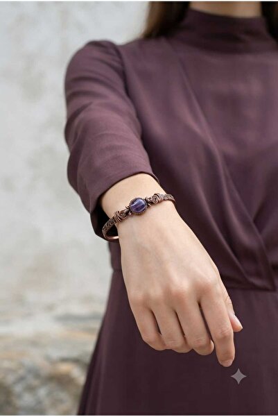 DOĞA KUTUSU Purple Agate Natural Stone, Compatible with Signs of the Zodiac: ...