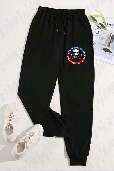ZOKAWEAR Unisex Jackass Forever If You're Παντελόνι Φόρμας με Στάμπα