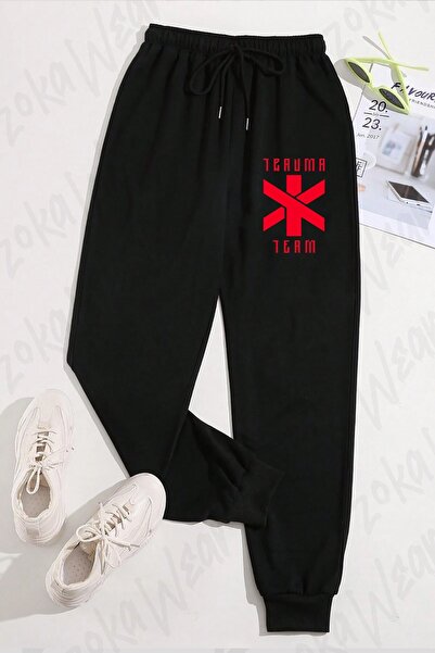 ZOKAWEAR Unisex Cyberpunk Trauma Team Printed Sweatpants