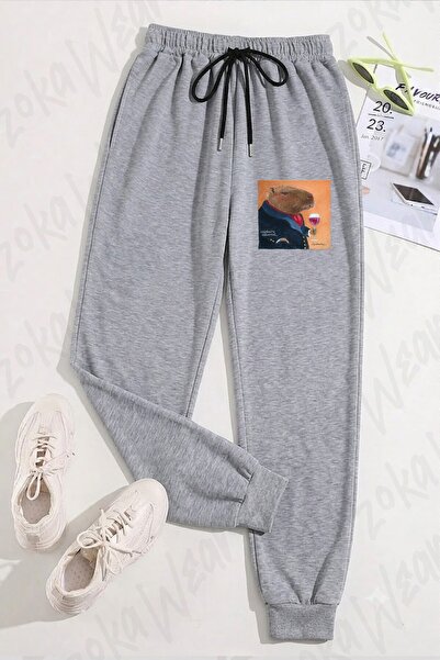 ZOKAWEAR Unisex Will Bullas majica Capybara Cabernet s printom i trenirke