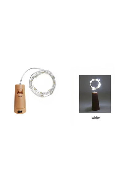 Choice4 1M White Bar LED wine bottle cork string lights holiday decoration ga...