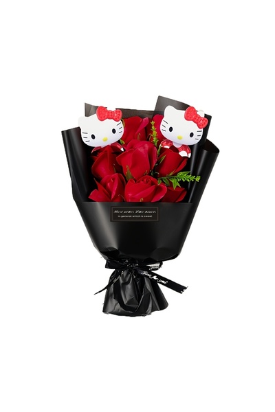 Choice Red Sanrio presents a bouquet of Hello Kitty flowers. Hello Kitty real...
