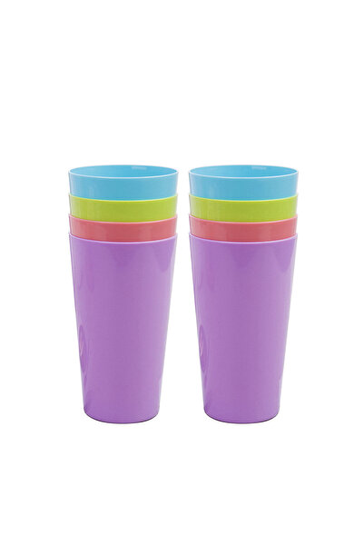 choice2 501-600ml 8 pcs Mixed Colors Reusable Plastic Cups 18 OZ / 530ML - Pl...
