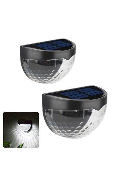 Choice7 6PCS Black-White 6PCS Solar Staircase Lights Waterproof Night Wall Li...