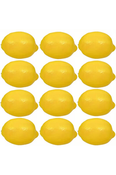 Choice M 12pcs 6/12pcs, Artificial Yellow Lemon 3Inch,，Fruit Home Decoration ...