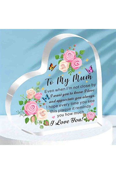 Choice Q322 Acrylic Heart-Shaped Plaque: A Touching Gift for Mum - Mother's D...