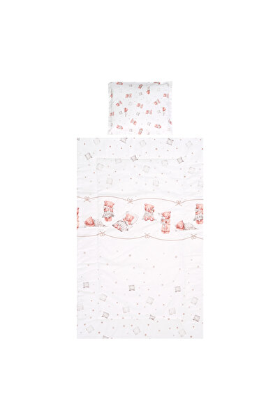 LORELLİ 3-piece bed linen Top Bottom Set , ranforce Cotton , Cosy, Bears & Pi...