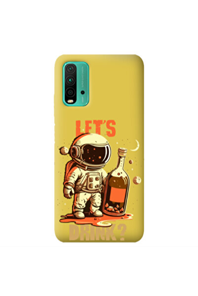 Other Xiaomi Poco M3 Lets drink Yellow Colored Silicone TPU Θήκη