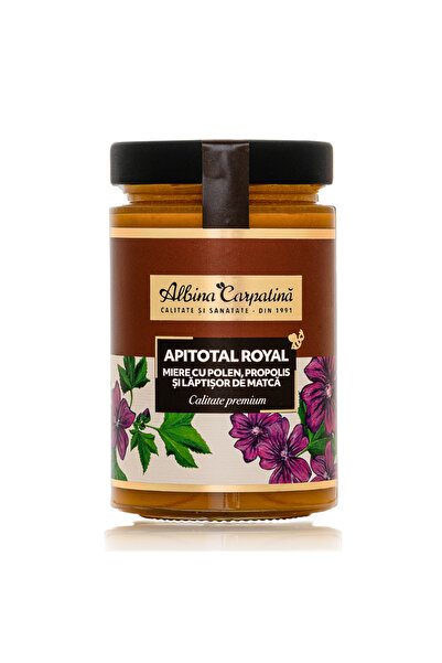 Albina Carpatina Miere cu Polen, Propolis si Laptisor de Matca Apitotal Royal...
