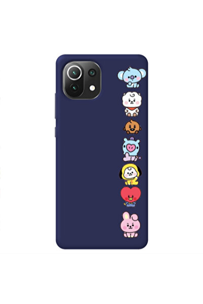 Other Xiaomi Mi 11 Lite Lovely animals Dark blue Colored Silicone TPU Θήκη