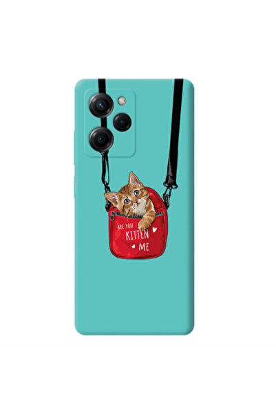 Other Xiaomi Poco X5 Pro Kitten Me Turquoise Colored Silicone TPU Θήκη