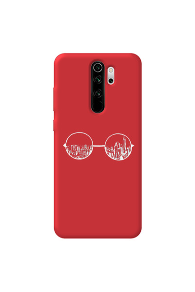 Other Xiaomi Redmi Note 8 Pro Sunglasses Red Colored Silicone TPU Θήκη
