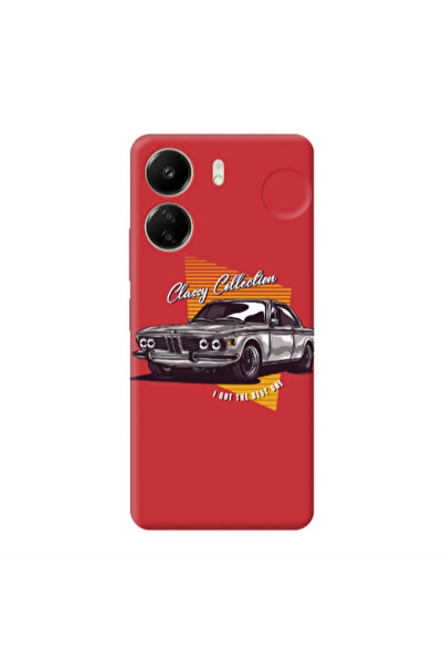 Other Xiaomi Redmi 13C Classy Collection Red Colored Silicone TPU Θήκη