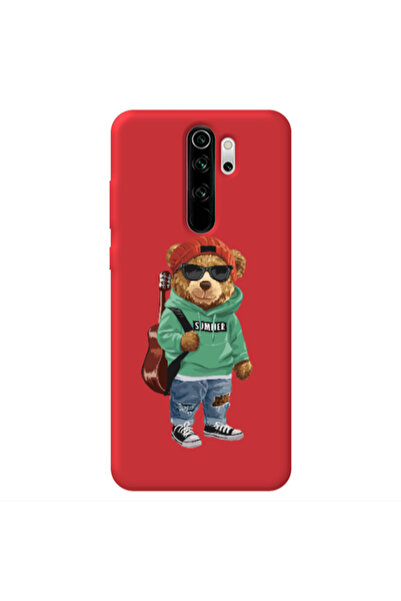 Other Xiaomi Redmi Note 8 Pro Summer Tedy Red Colored Silicone TPU Θήκη