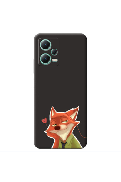 Other Xiaomi Redmi Note 12 Pro 5G Valentines 15 Black Colored Silicone TPU Θήκη