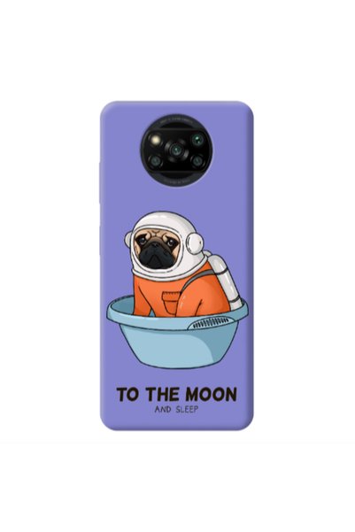 Other Xiaomi Poco X3 Pro To the moon Purple Colored Silicone TPU Θήκη