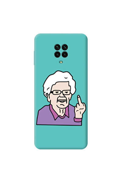 Other Xiaomi Redmi Note 9 Pro Crazy Granny Turquoise Colored Silicone TPU Θήκη