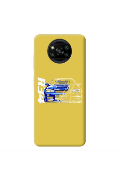 Other Xiaomi Poco X3 Pro Blue R34 Yellow Colored Silicone TPU Θήκη