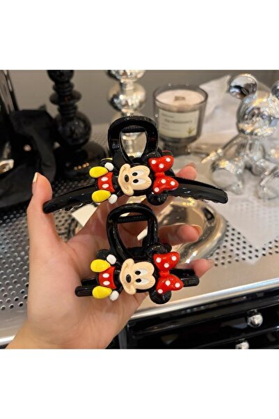 choice2 2pcs B 1/2pcs Cute Mickey Minnie Cartoon Hair Clip for Girls Ponytail...