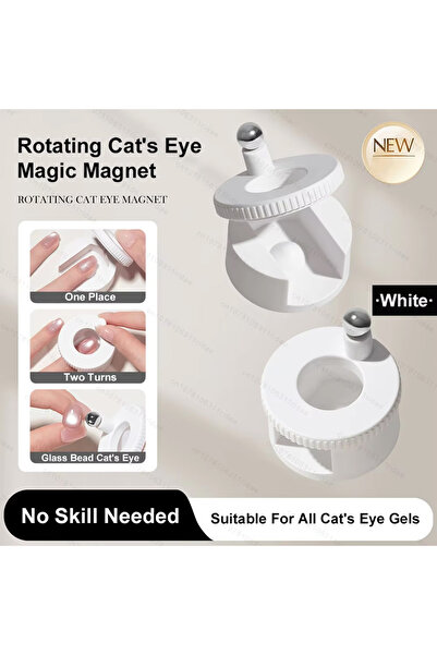Choice White YIKOOLIN Rotating Cat Eye Nail Magnet Multifunctional Wide Light...