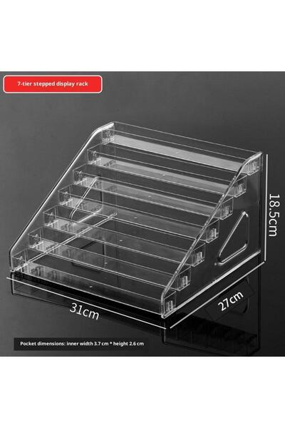 Choice 1 Acrylic Transparent Multi-layer Nail Polish Display Stand Lipstick S...