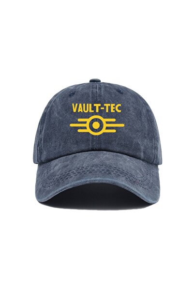 Choice4 Adjustable Navy Blue Minimally printed deep top duckbill cap, versati...