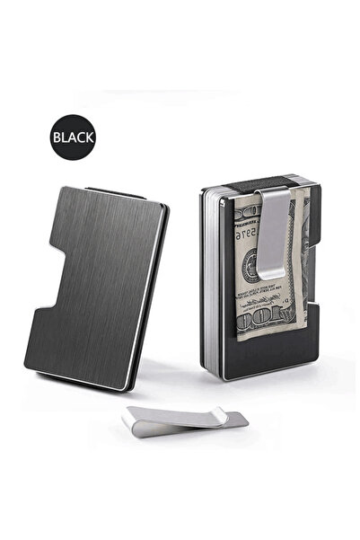 Choice18 Black C Carbon Fiber Minimalist Slim Wallet Carteira for Men Cartera...