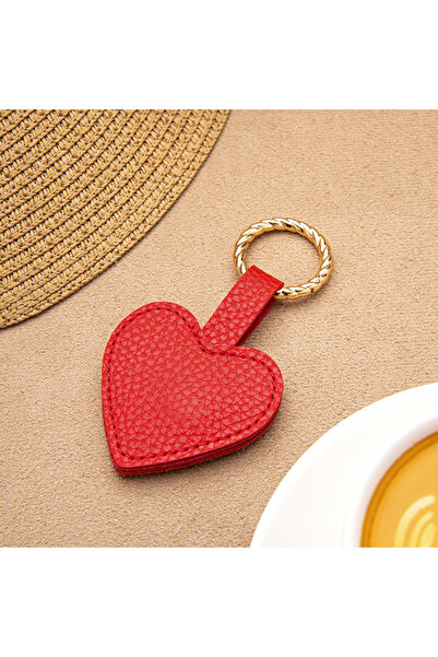 Choice3 1pc Red Travel Bag Hat Clip Kawaii Heart-shaped PU Leather Hat Hanger...
