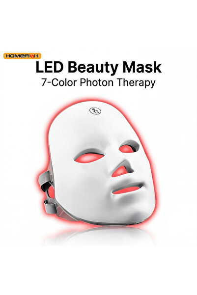 Choice white 7 Color LED Photon Therapy Face Mask, Anti Acne & Wrinkle Remova...