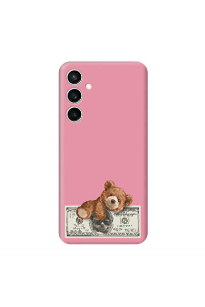 Other Samsung S24 FE Money Style Pink Colored Silicone TPU Θήκη
