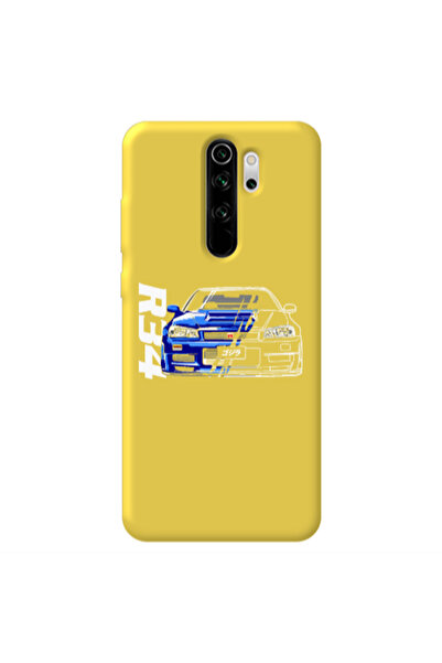 Other Xiaomi Redmi Note 8 Pro Blue R34 Yellow Colored Silicone TPU Θήκη