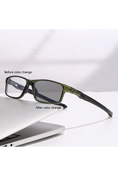Choice32 +200 Green Smart Zoom Progressive Multifocal Glasses With Outdoor An...