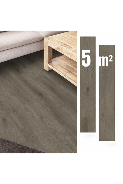 OEM Panouri Vinilice Autoadezive 5 m² MARO ÎNCHIS Scânduri PARCHET Impermeabile