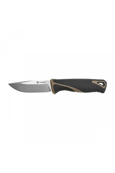 OEM Cutit bushcraft Ganzo G807, lama 9CR14, negru-maro, 12cm