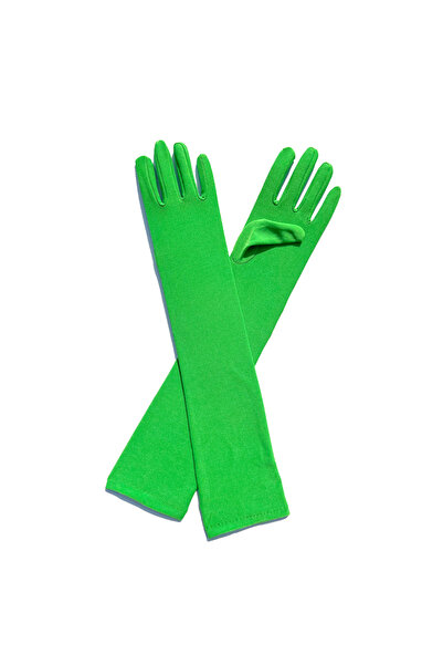 Choice5 One Size Green 1 Pair Milk Silk Elastic Dance Bridal Long Gloves Eleg...